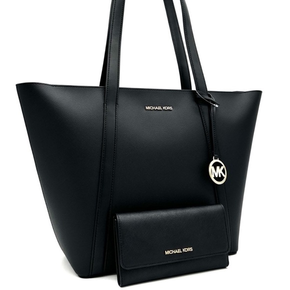 Michael Kors Pratt Large Signature Logo
Tote Bag & LG Trifold Wallet Black - Picture 1 of 14